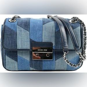 Michael Kors Patchwork Denim Sloan Handbag